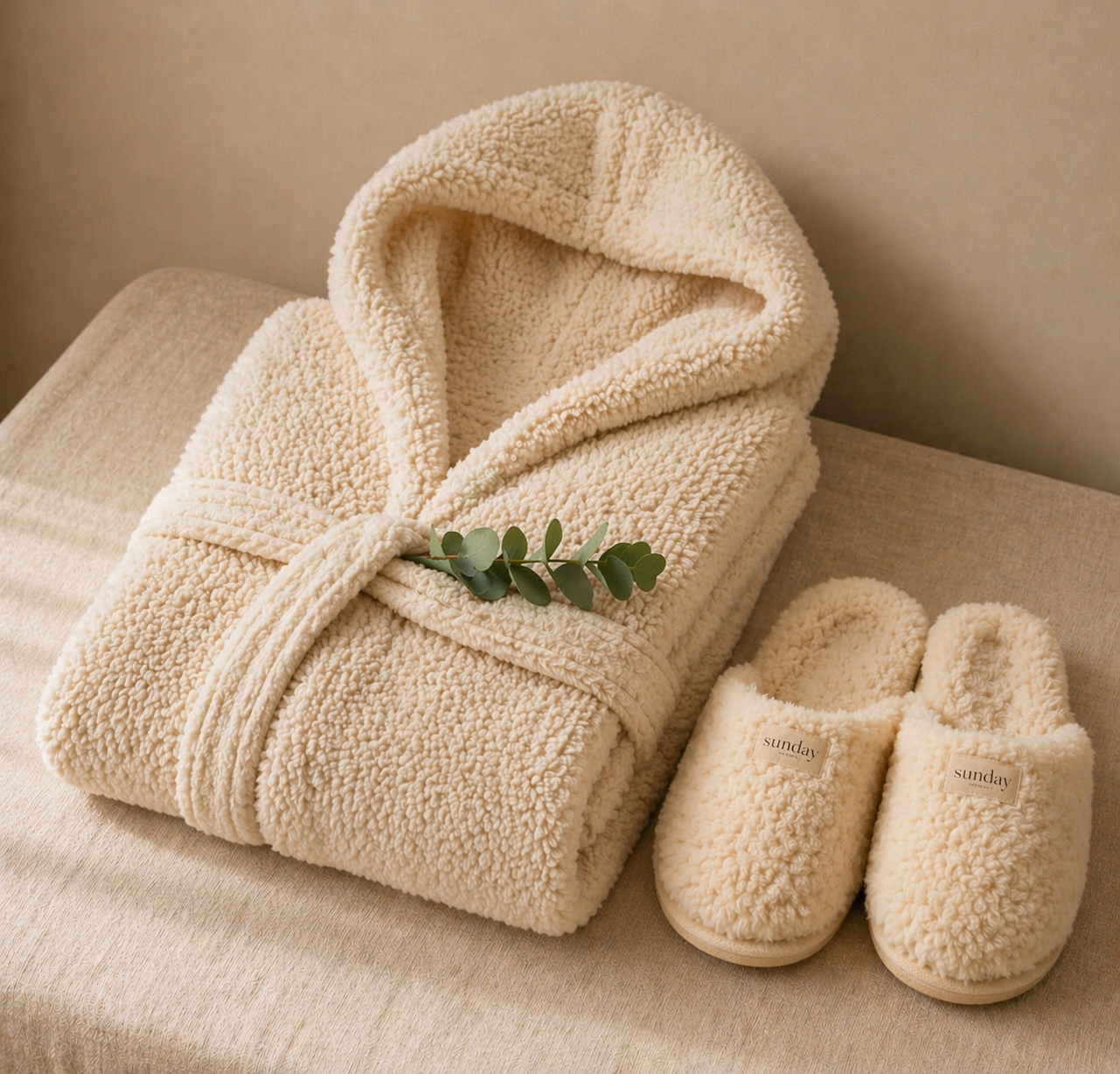 Sunday Wrap + Slippers